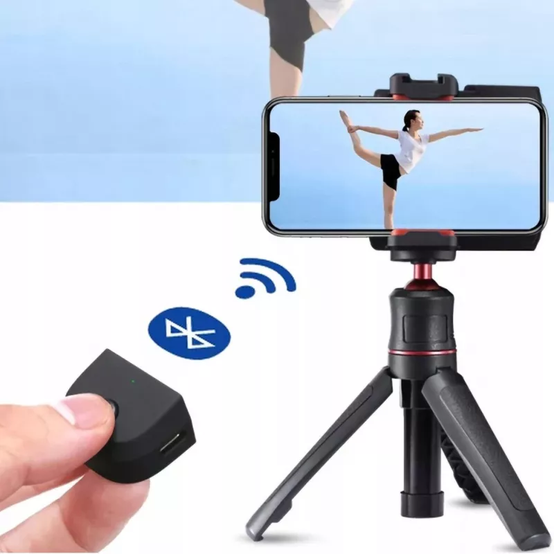 ULANZI CG02 Mango para smartphone con disparador Bluetooth y luz LED