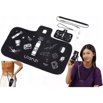 ULANZI CO71 Funda rígida de almacenamiento para DJI Osmo Pocket 3 con correa de cuello