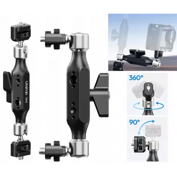 ULANZI Magic Arm 360° con rosca de 1/4 de pulgada y 3/8 de pulgada para cámara videocámara TB15 T058GBB1