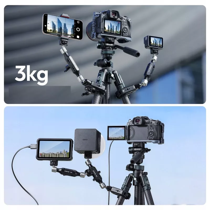 ULANZI Magic Arm 360° con rosca de 1/4 de pulgada y 3/8 de pulgada para cámara videocámara TB15 T058GBB1