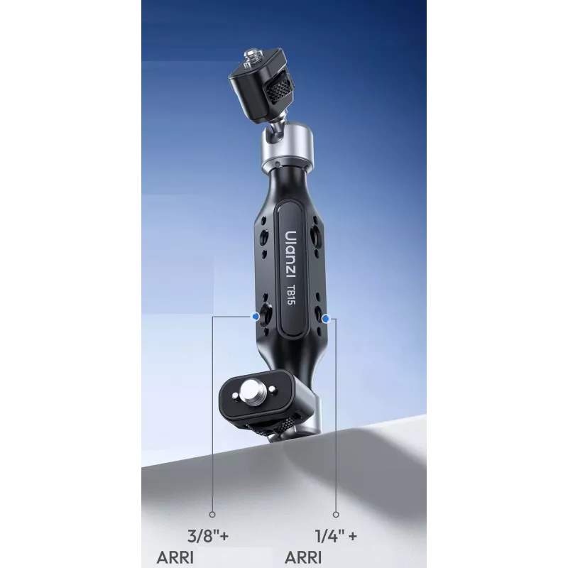 ULANZI Magic Arm 360° con rosca de 1/4 de pulgada y 3/8 de pulgada para cámara videocámara TB15 T058GBB1