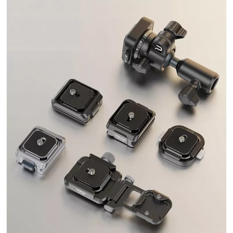 ULANZI C061 Adaptador de placa de liberación rápida para gimbals DJI RS 2/3/4 serie - compatible con Arca-Swiss