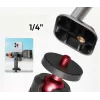 ULANZI MA54 Soporte para teléfono con rosca de 1/4 de pulgada y placa de liberación rápida Arca-Swiss, negro