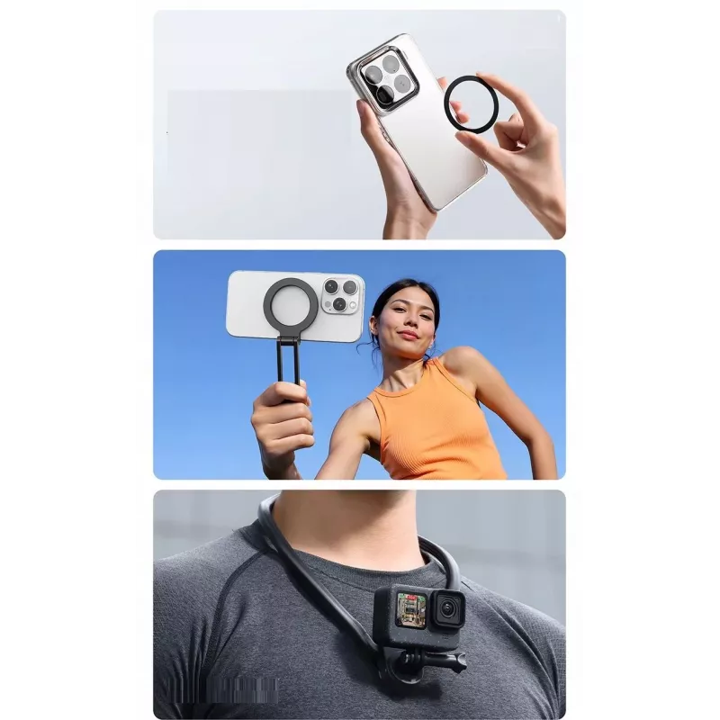 ULANZI MG14 Soporte magnético de cuello POV para móvil GoPro DJI Insta360
