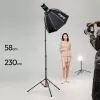 ULANZI T230 trípode de luz y monopié 2 en 1 2,3 m 5 kg aleación de aluminio negro