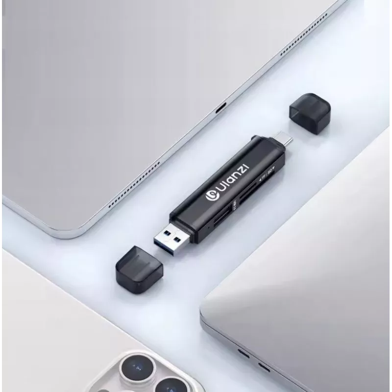 Ulanzi CR1 lector de tarjetas SD TF MicroSD 3 en 1 USB 3.0 / USB-C 150-200 MB/s