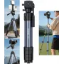 ULANZI TT39 trípode de aluminio de 155 cm con soporte para móvil para DSLR, cámaras sin espejo, smartphone