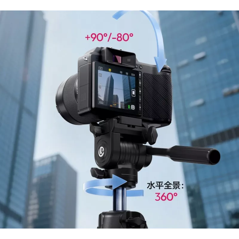 ULANZI TT39 trípode de aluminio de 155 cm con soporte para móvil para DSLR, cámaras sin espejo, smartphone