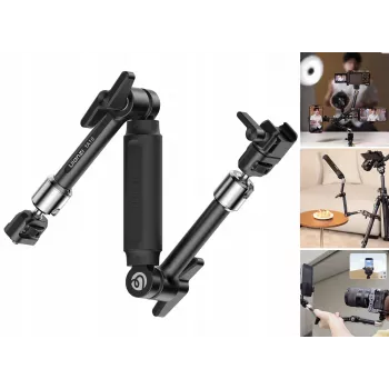 Ulanzi TA10 Magic Arm 3 secciones 43 cm 4,5 kg aleación de aluminio negro