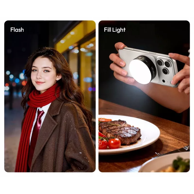 Ulanzi MFL01 flash LED magnético para smartphone 10W Bluetooth Magsafe