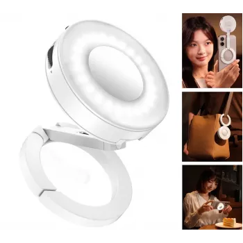 Ulanzi ML05 luz de relleno LED con espejo, MagSafe, 2500K-9000K, blanco