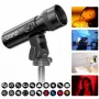 ULANZI LM01 foco LED de 10W con filtros gobo y de color, zoom y efectos