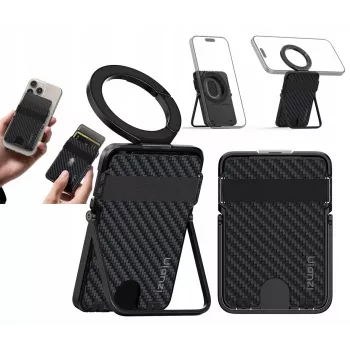 ULANZI ML25 soporte cartera MagSafe 2 en 1 tarjetero y soporte para teléfono para iPhone - negro