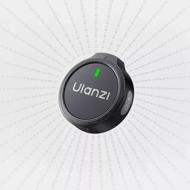 ULANZI A21 micrófono lavalier inalámbrico dual para iPhone Lightning, alcance 100m, estuche de carga