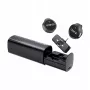 ULANZI A21 set de micrófono lavalier inalámbrico con estuche de carga, 2 transmisores, receptor USB-C, alcance 100 m, negro