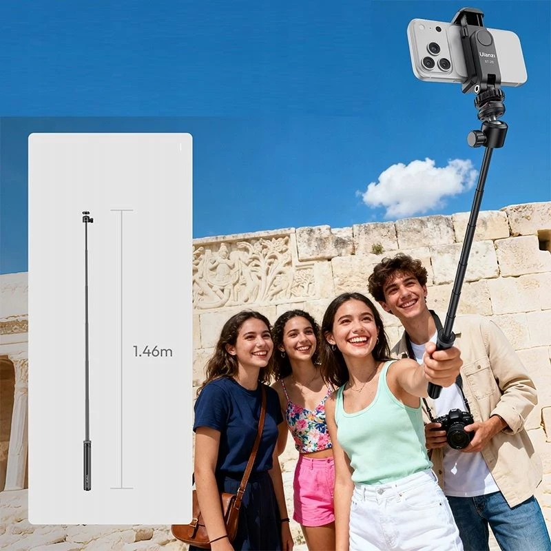 ULANZI palo selfie trípode 148 cm rosca de 1/4