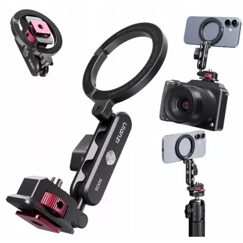 ULANZI MA56 soporte magnético para móvil con brazo articulado, compatible con MagSafe, rosca de 1/4