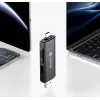 ULANZI CR3 lector de tarjetas SD/MicroSD/USB 3 en 1 con conectores USB-C y USB-A