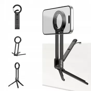 ULANZI MA57 soporte magnético para teléfono empuñadura trípode con zapata en frío para iPhone MagSafe