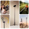 ULANZI SK27 Selfie Stick Trípode 2 en 1 con soporte magnético MagSafe, 165 cm de extensión, disparador remoto Bluetooth, Negro