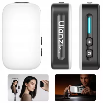 ULANZI M02 Luz LED de vídeo con MagSafe, 7W, 5600K, USB-C