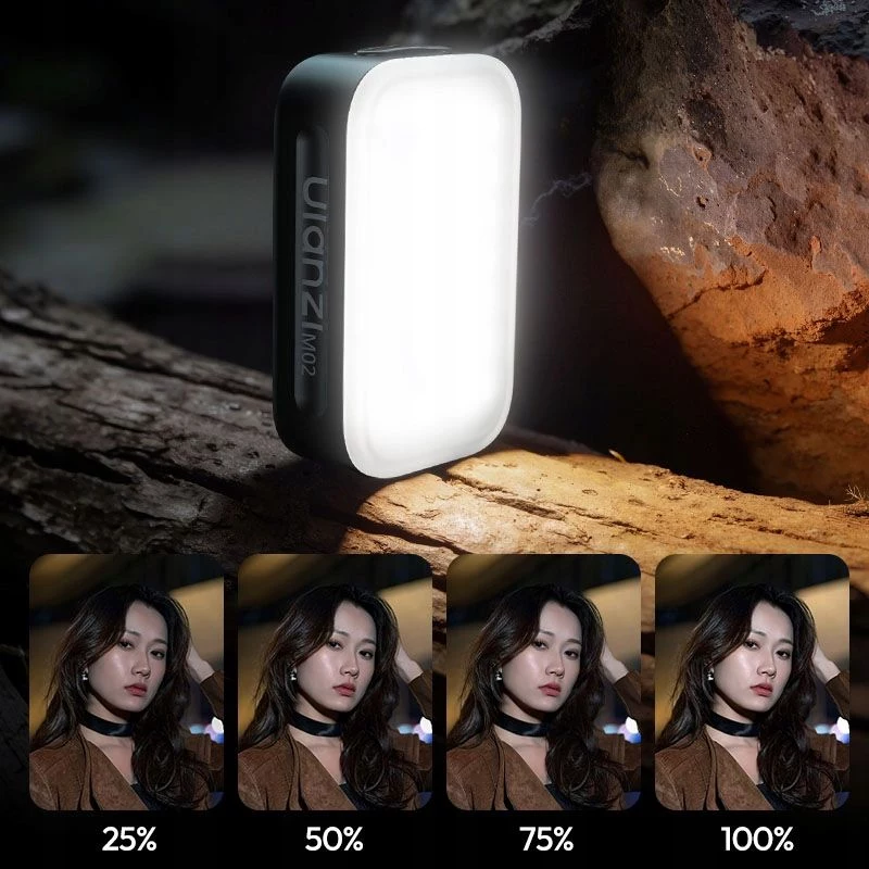 ULANZI M02 Luz LED de vídeo con MagSafe, 7W, 5600K, USB-C