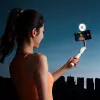 ULANZI LM23 Luz LED de vídeo con espejo y soporte MagSafe, 6W Bi-Color 2500K-9000K, batería 2000mAh, USB-C, Negro