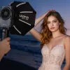 Ulanzi Fold QS30 Softbox octogonal de 30cm con grid, liberación rápida, montura Mini Bowens