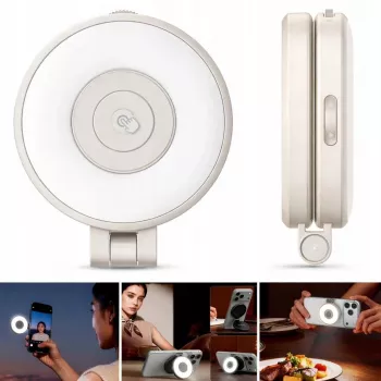 ULANZI LM21 Luz LED de vídeo con MagSafe, 2500K-9000K, 6W, Blanco