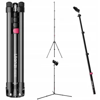 Ulanzi TT43II Mini trípode / pie de luz - 43 cm, carga 2 kg, Negro