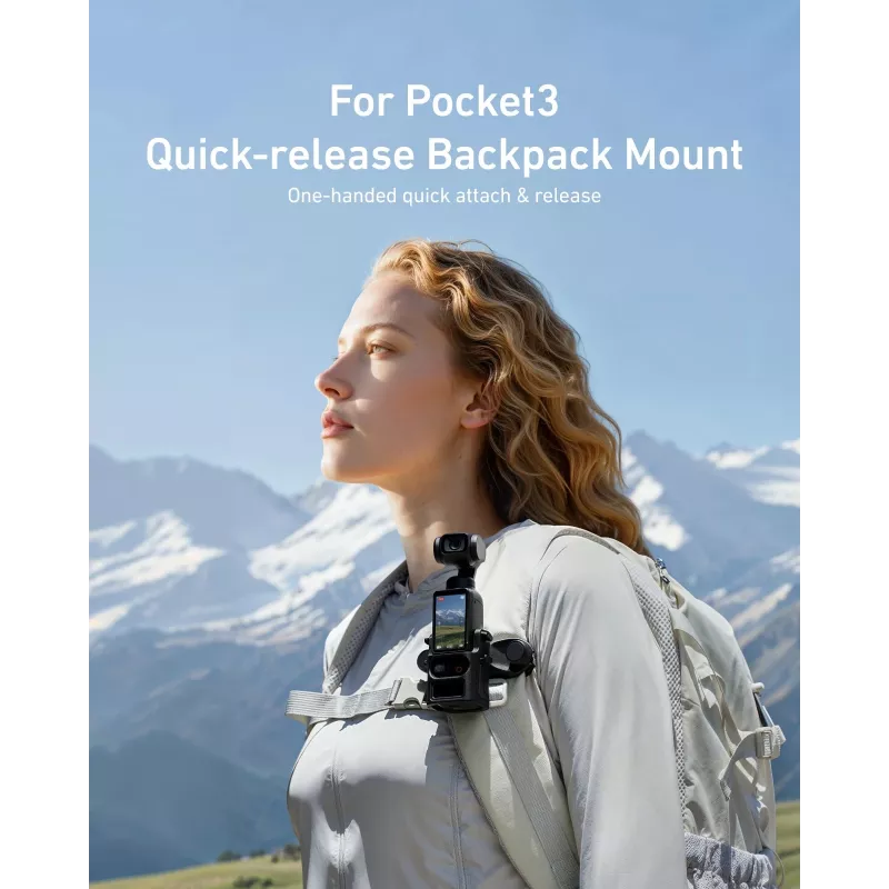 TELESIN Soporte para correa de mochila para DJI Osmo Pocket 3