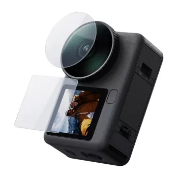 TELESIN Set de cristal templado para DJI Osmo Action 6 (2x lente + pantalla)