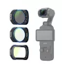 Telesin S5-FLT-44-TDJ Set de filtros CPL / VND / Black Mist 1/4 para DJI Osmo Pocket 4/3