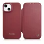 Icarer CE Premium Leather Folio Case para iPhone 14 Plus con solapa magnética MagSafe Rojo (WMI14220715-RD)