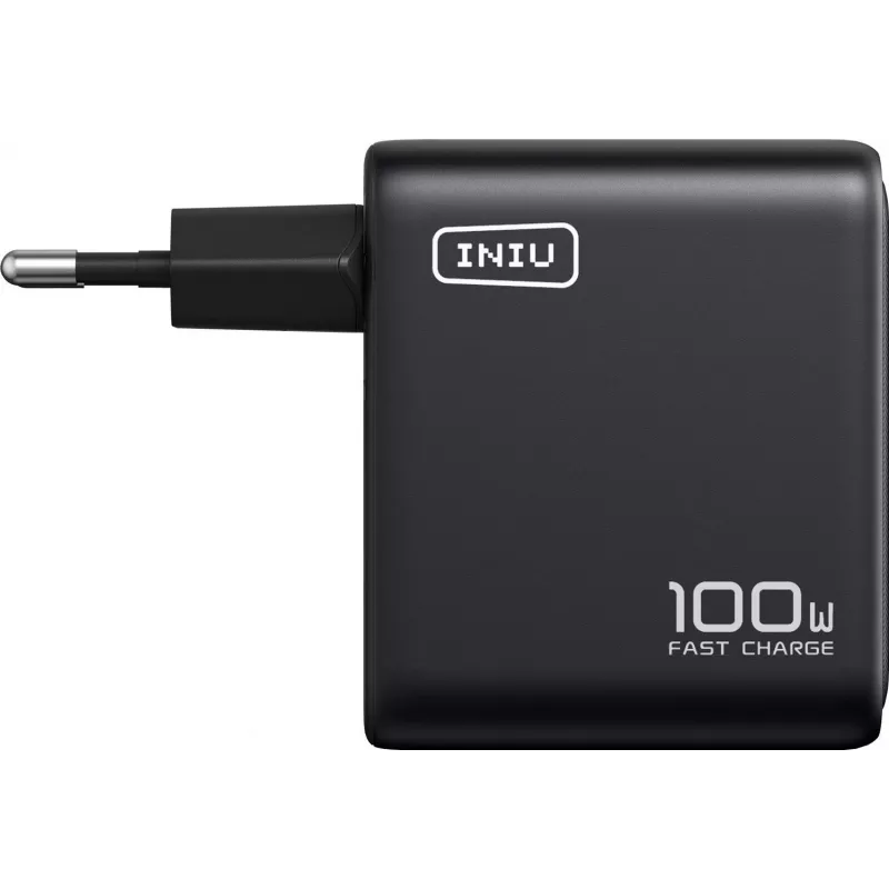 INIU Leopard Charger 100W GaN USB-C enchufe EU negro