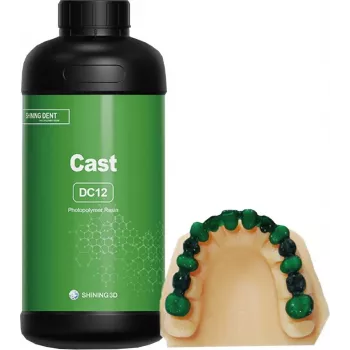 SHINING 3D DC12 resina dental para colado 1 kg