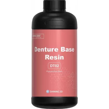SHINING DT02-LRP base para dentaduras dental resina 3D 1 kg rosa