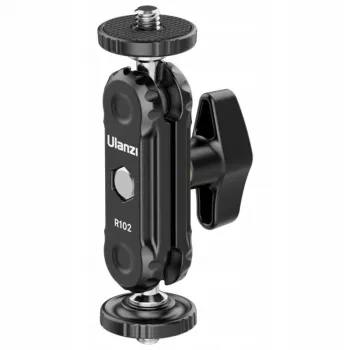 ULANZI R102 brazo mágico 9 cm mini brazo articulado con doble rosca de 1/4
