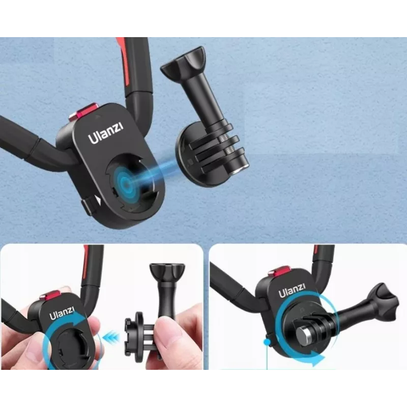 Ulanzi T011GBB1 soporte de cuello flexible para GoPro / SJCAM / Xiaomi / DJI / Insta360
