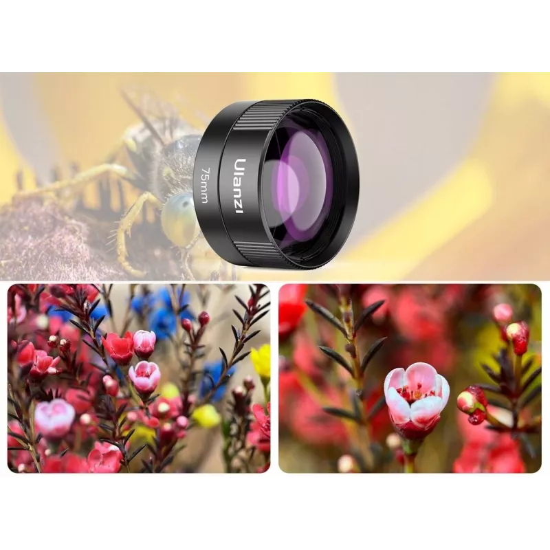 Ulanzi CL-003 objetivo macro 75mm para smartphone