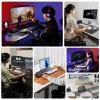 Ulanzi Stream Deck D200 Consola - 15 teclas programables, 3 diales, retroiluminación RGB, USB-C, interruptores mecánicos hot-swappable