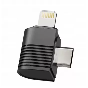 Adaptador Lightning Ulanzi A100 para micrófono en iPhone 14 13 12 11 X 8