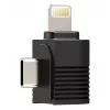 Adaptador Lightning Ulanzi A100 para micrófono en iPhone 14 13 12 11 X 8