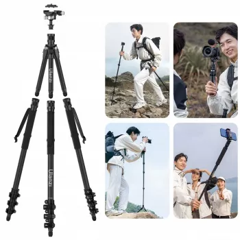 Trípode fotográfico profesional 5 en 1 Ulanzi TT35 T068 146cm carbono