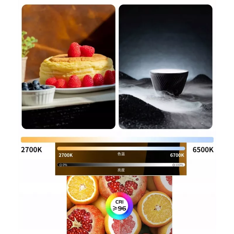 Ulanzi AL60-WB Luz LED de vídeo Bi-Color 60W 2700K-6500K