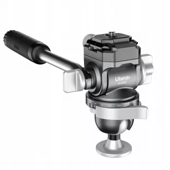 Cabezal fluido de vídeo panorámico ULANZI EH09 360°, Arca-Swiss, capacidad de carga 5kg, 1/4 pulgadas-20 y 3/8 pulgadas-16