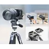Cabezal fluido de vídeo panorámico ULANZI EH09 360°, Arca-Swiss, capacidad de carga 5kg, 1/4 pulgadas-20 y 3/8 pulgadas-16