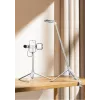 Trípode palo selfie Ulanzi TT88 con disparador remoto Bluetooth y luz de relleno, Blanco