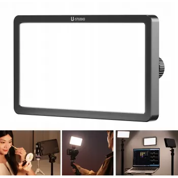 Luz de relleno LED RGB ULANZI K6500 9W con fijación magnética, control por app Bluetooth, pantalla OLED