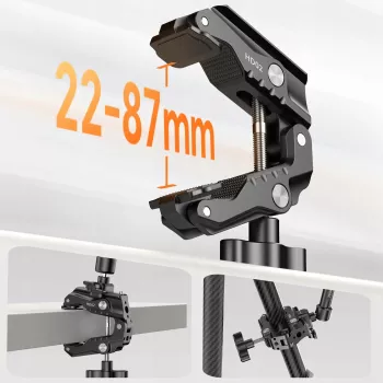 Ulanzi HD02 Magic Arm con abrazadera, rosca 1/4